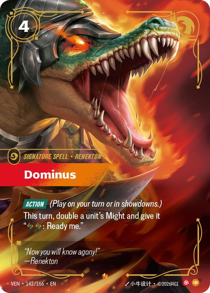 Dominus 142/166 card from Vendetta