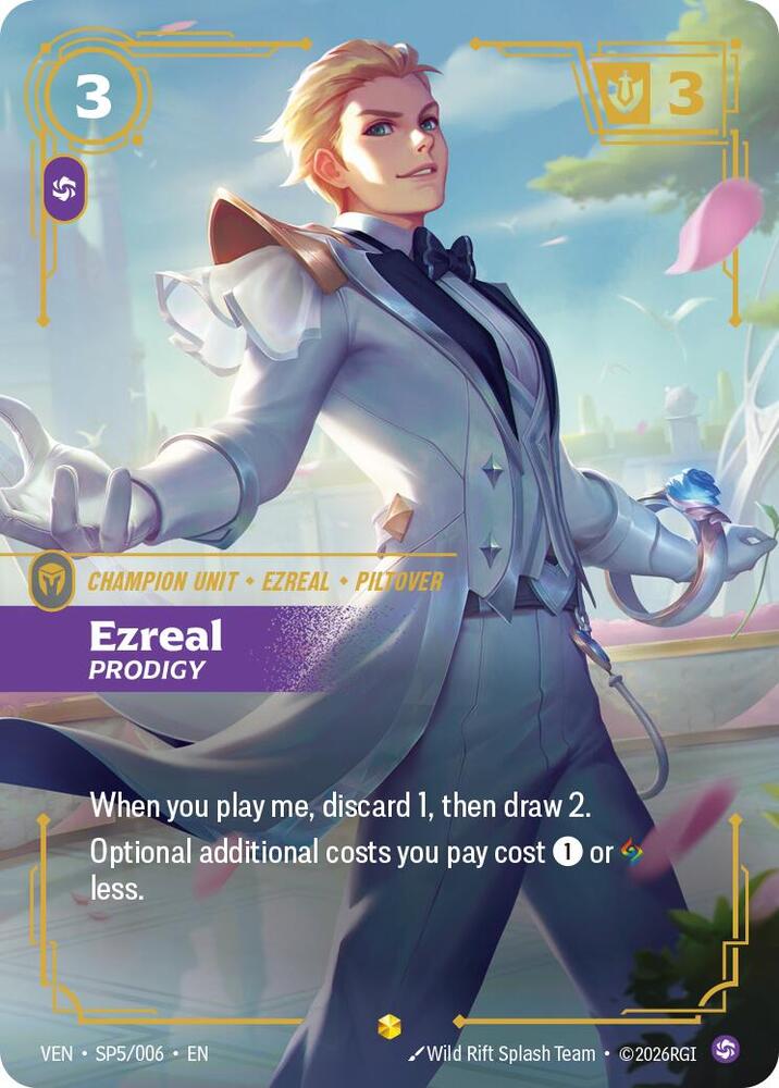 Ezreal, Prodigy SP5/006 card from Vendetta