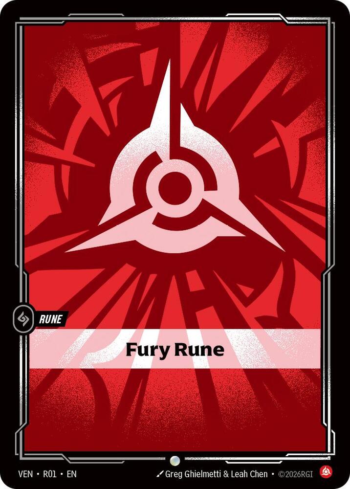 Fury Rune R01 card from Vendetta