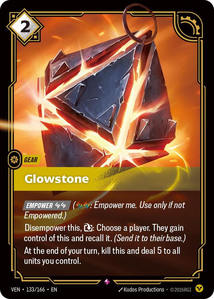 Glowstone 133/166 card from Vendetta