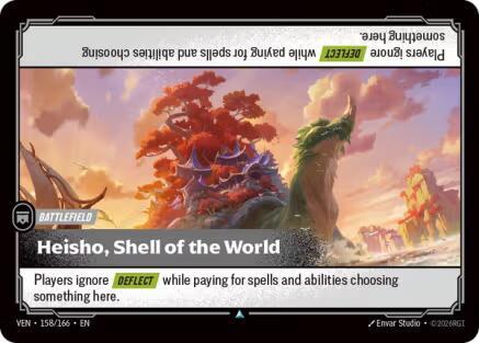 Heisho, Shell of the World 158/166 card from Vendetta