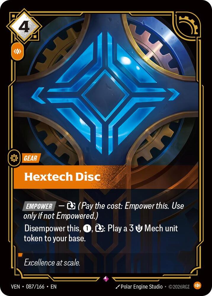 Hextech Disc 087/166 card from Vendetta