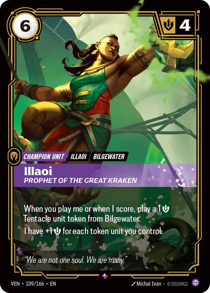 Illaoi, Prophet of the Great Kraken 109/166 card from Vendetta