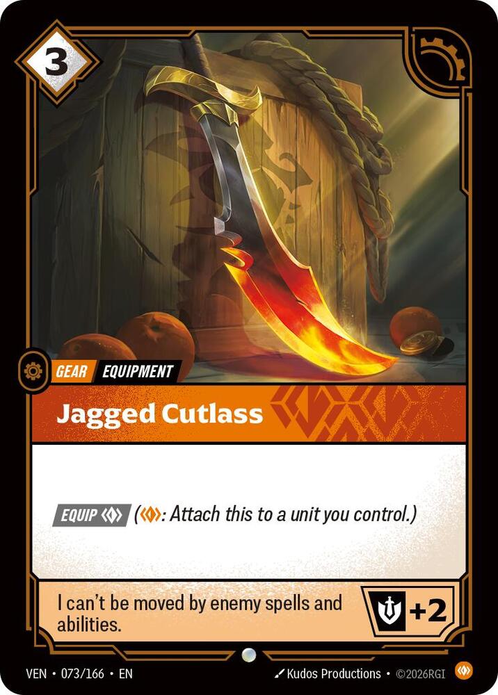Jagged Cutlass 073/166 card from Vendetta