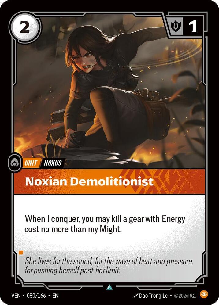 Noxian Demolitionist 080/166 card from Vendetta