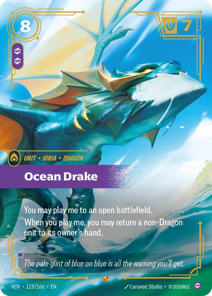 Ocean Drake 115/166 card from Vendetta