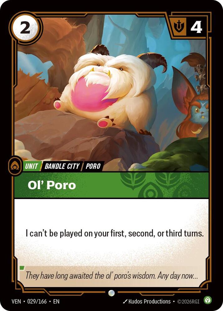 Ol' Poro 029/166 card from Vendetta