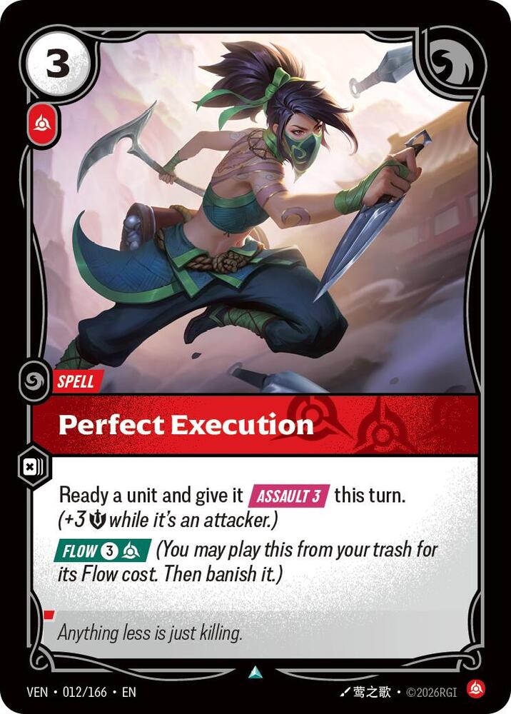 Perfect Execution 012/166 card from Vendetta