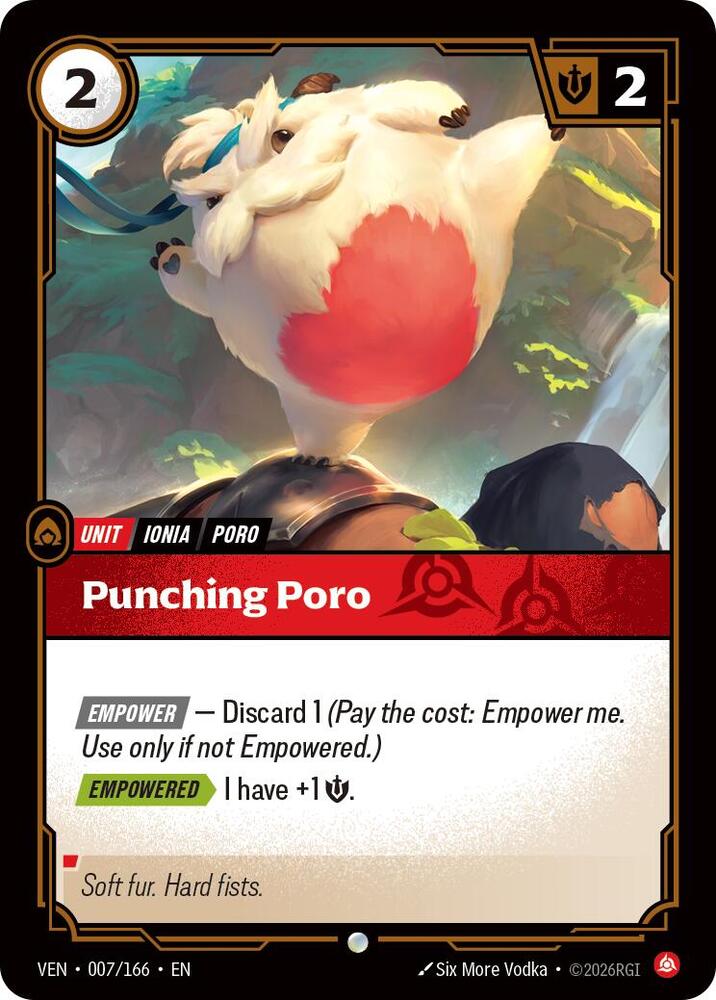 Punching Poro 007/166 card from Vendetta
