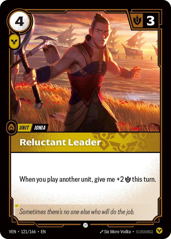 Reluctant Leader 121/166 card from Vendetta