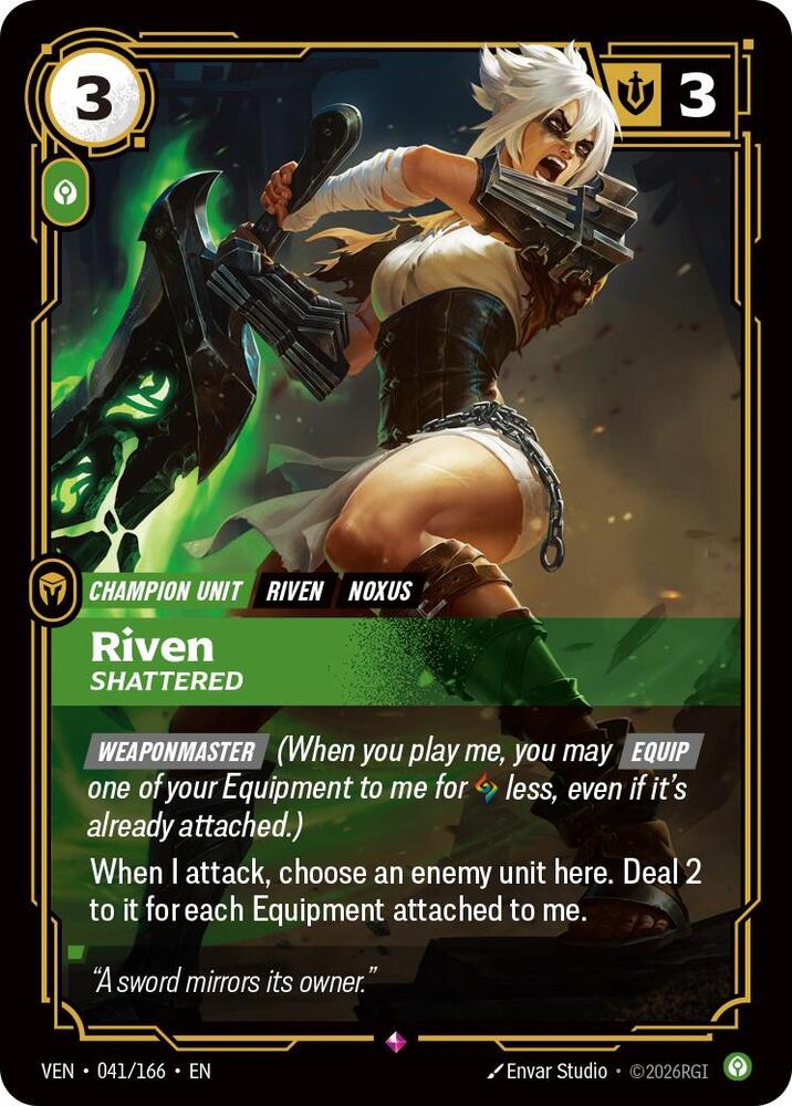 Riven, Shattered 041/166 card from Vendetta