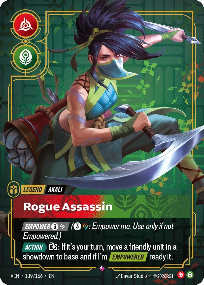 Akali - Rogue Assassin 139/166 card from Vendetta