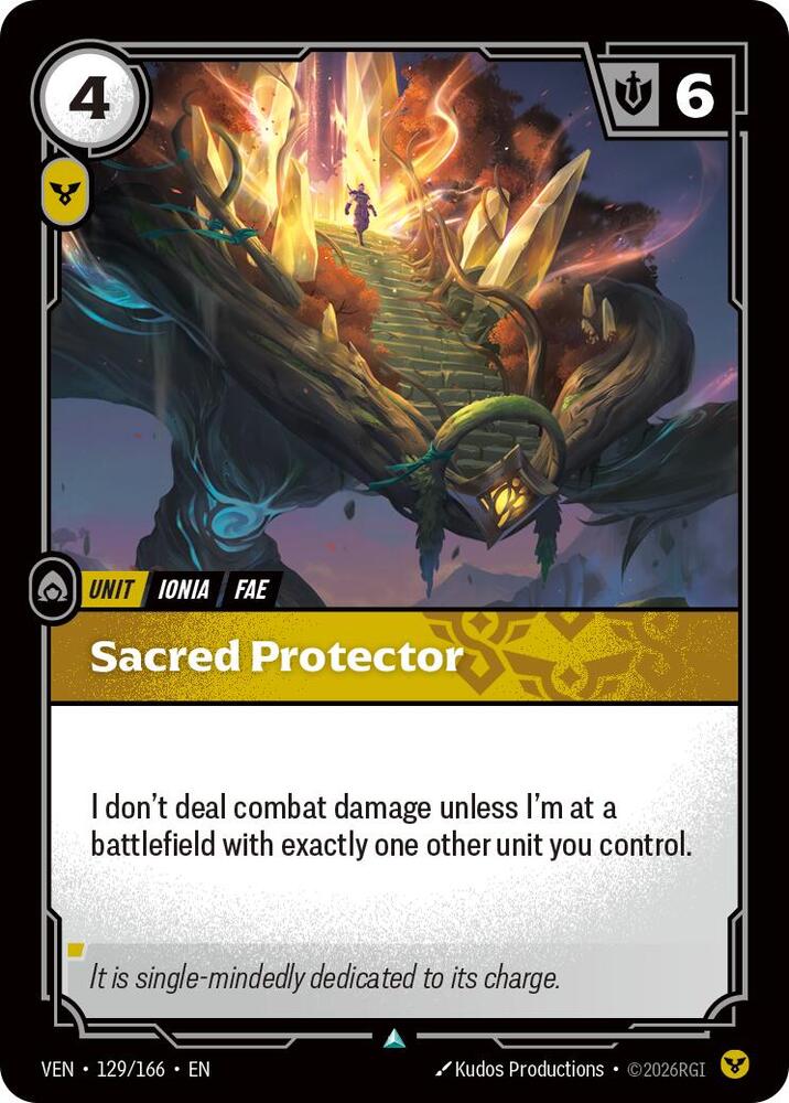 Sacred Protector 129/166 card from Vendetta