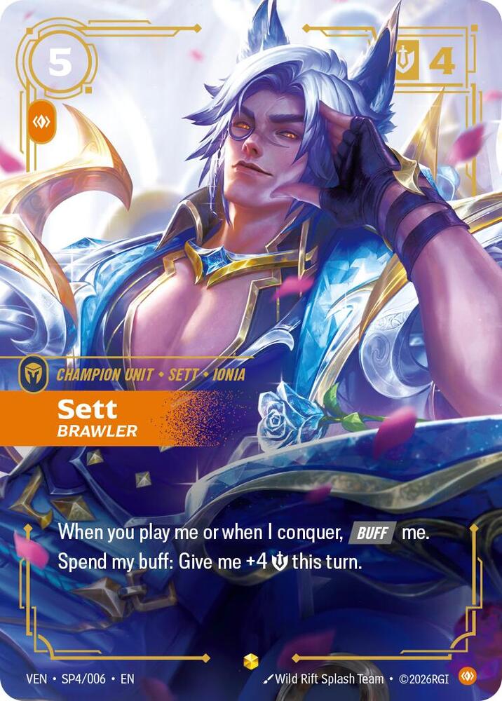 Sett, Brawler SP4/006 card from Vendetta