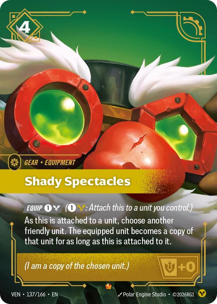 Shady Spectacles 137/166 card from Vendetta