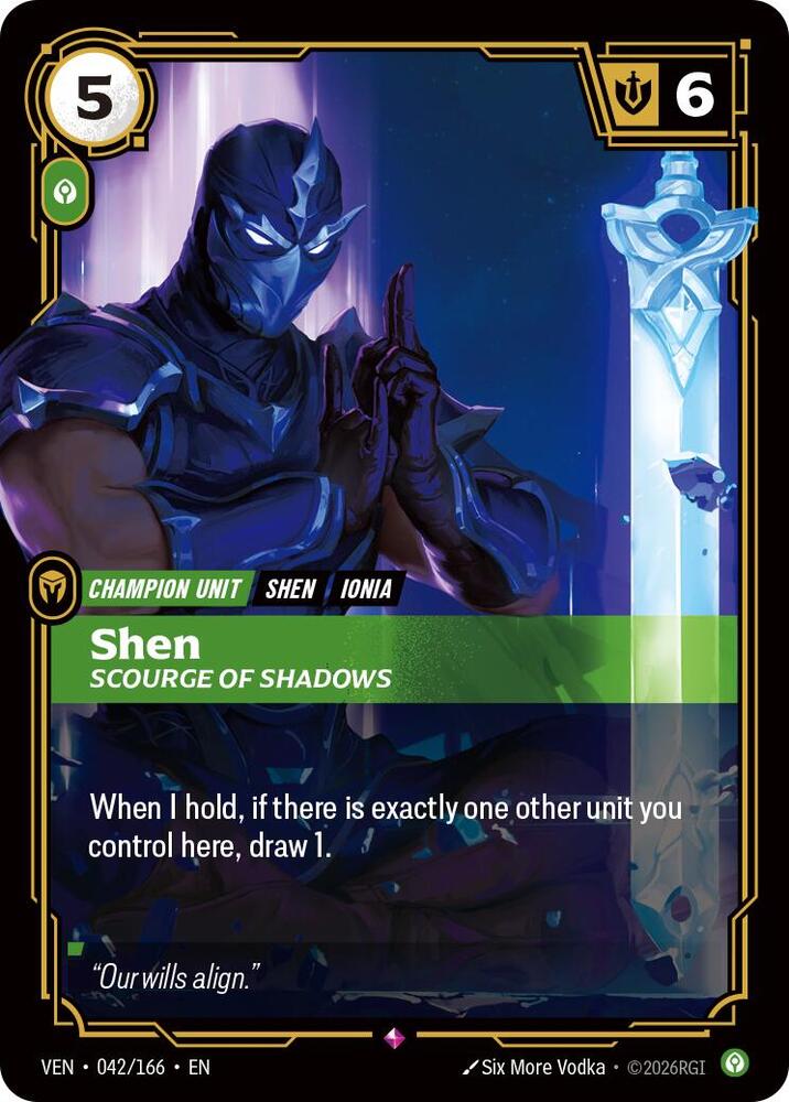 Shen, Scourge of Shadows 042/166 card from Vendetta