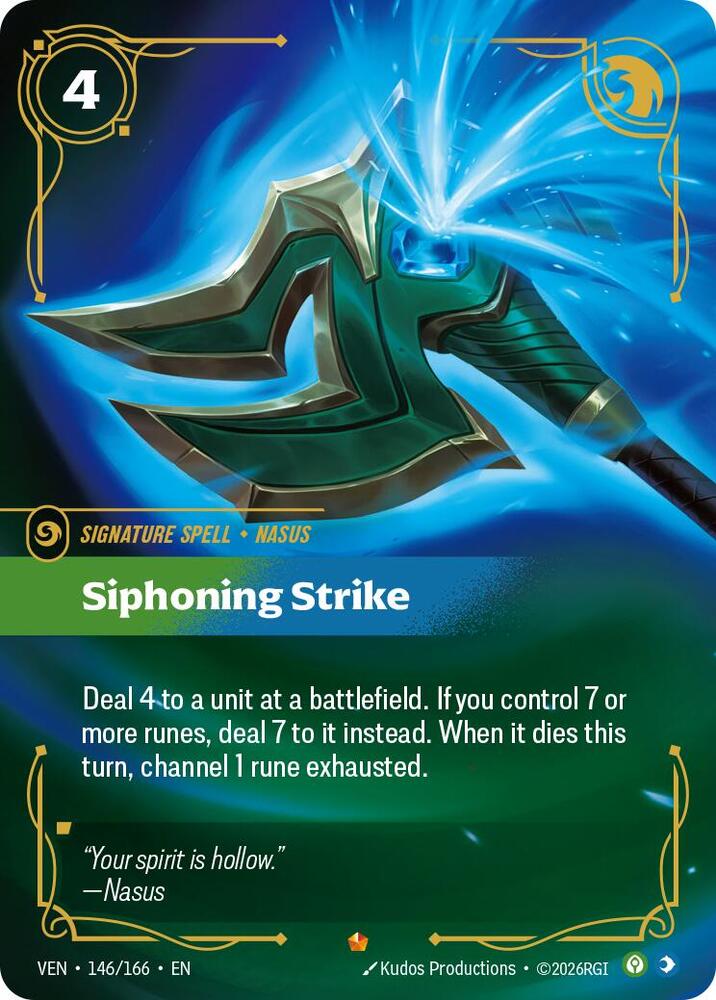 Siphoning Strike 146/166 card from Vendetta