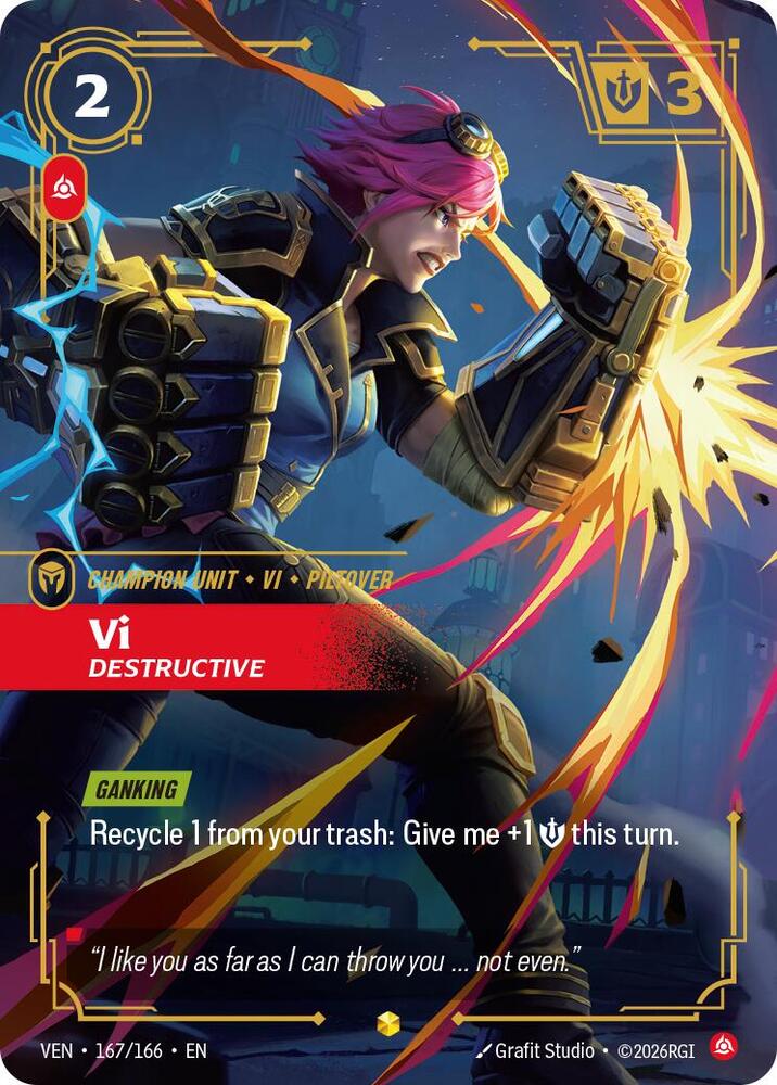 Vi, Destructive 167/166 card from Vendetta