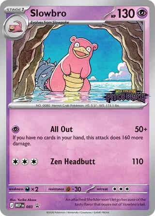 Slowbro (Pitch Black Stamped) 083 card from ME: Mega Evolution Promo