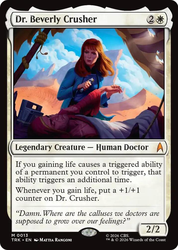 Dr. Beverly Crusher 13 card from Star Trek