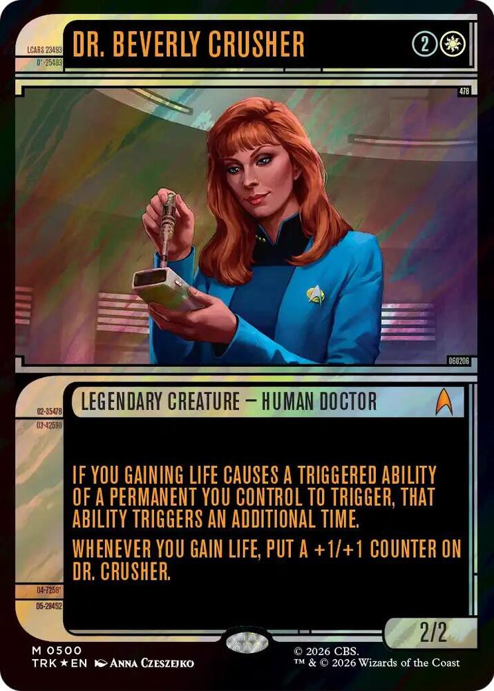 Dr. Beverly Crusher (Showcase) (Surge Foil) 500 card from Star Trek