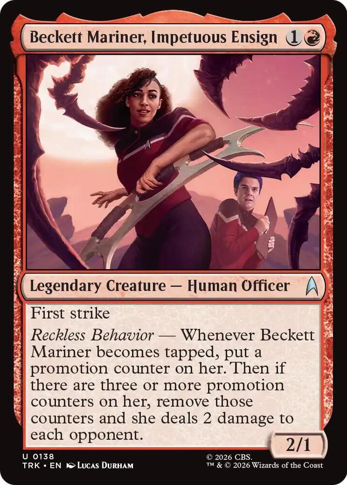 Beckett Mariner, Impetuous Ensign 138 card from Star Trek