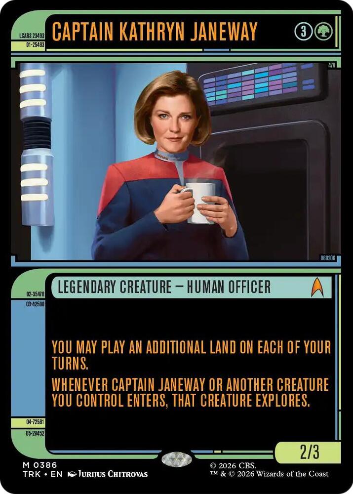 Captain Kathryn Janeway (Showcase) 386 card from Star Trek