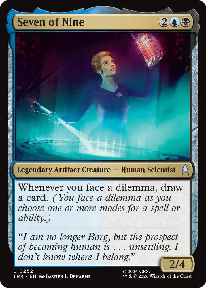 Seven of Nine 252 card from Star Trek