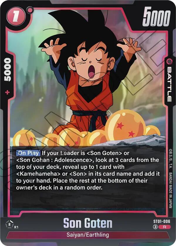 Son Goten ST01-006 card from Story Booster 01