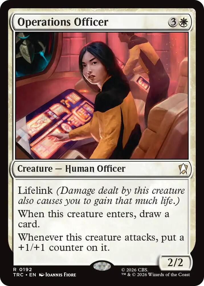 Operations Officer 192 card from Commander: Star Trek