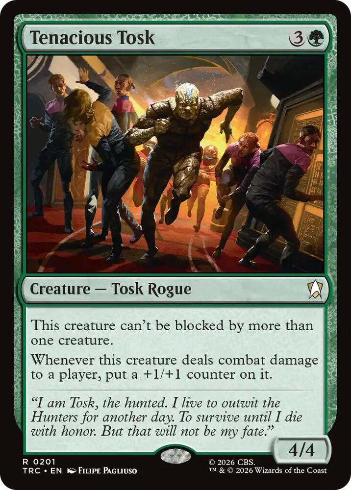 Tenacious Tosk 201 card from Commander: Star Trek