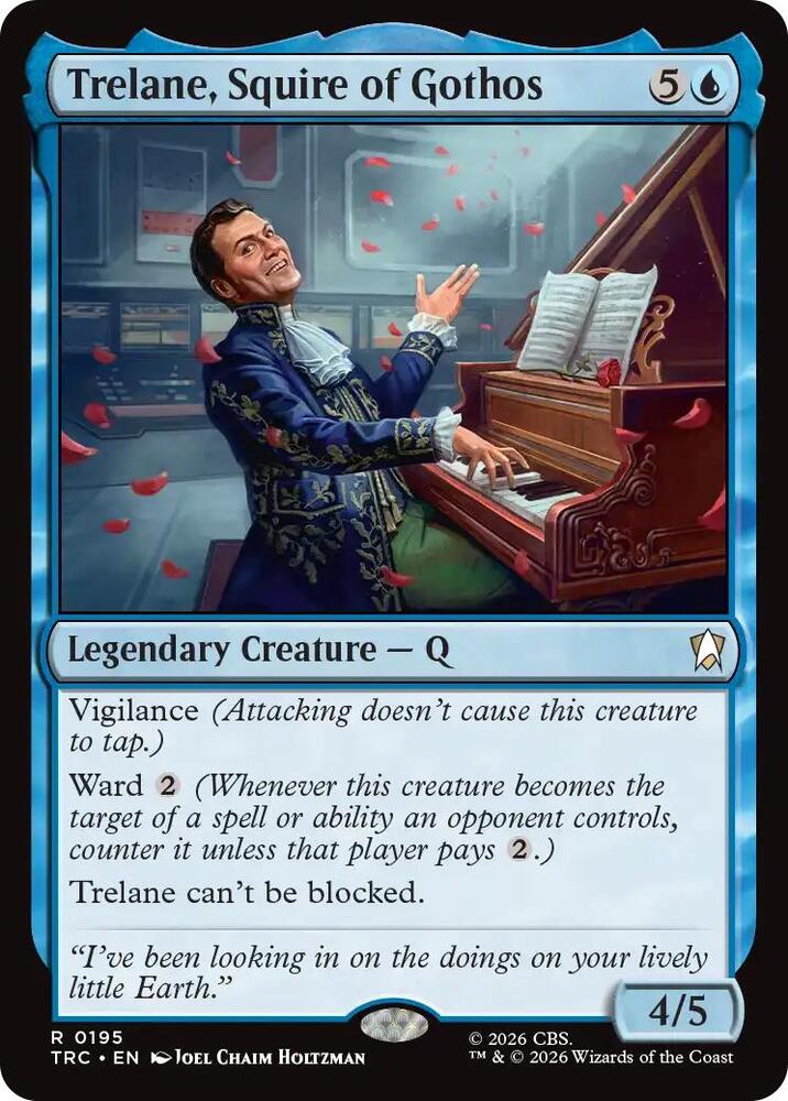 Trelane, Squire of Gothos 195 card from Commander: Star Trek