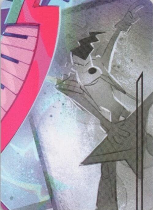 Powerline - World's Greatest Rock Star Puzzle Insert (Middle Right) card from Fabled