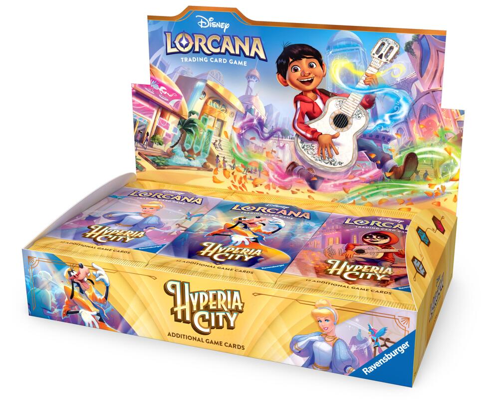 Disney Lorcana: Hyperia City Booster Box card from Hyperia City