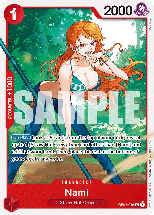 Nami OP01-016 card from Starter Deck 31: RED Monkey.D.Luffy