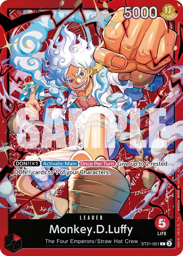 Monkey.D.Luffy ST21-001 card from Starter Deck 31: RED Monkey.D.Luffy