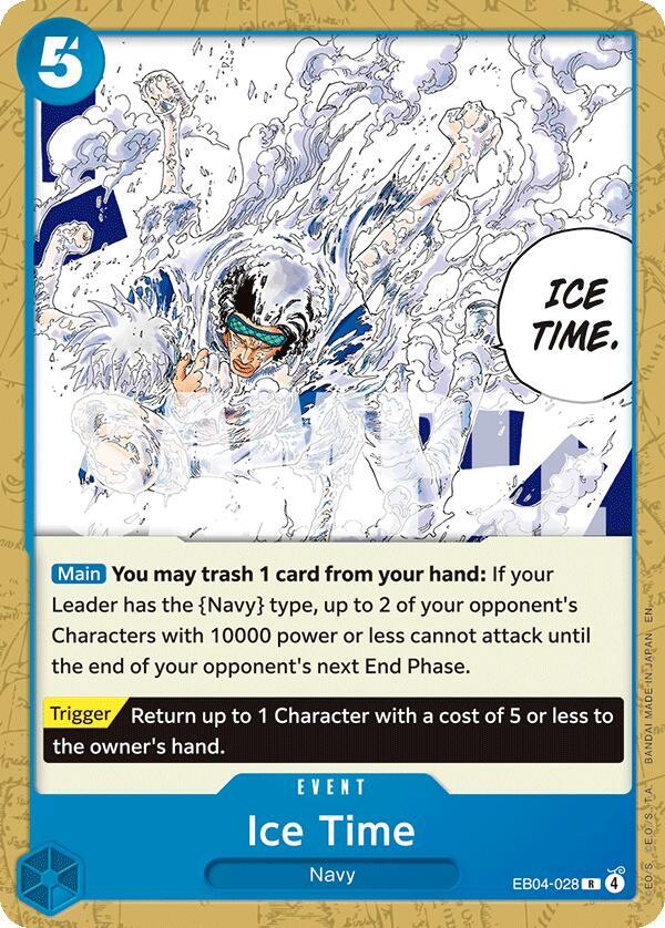 Ice Time EB04-028 card from Starter Deck 33: BLUE Kuzan