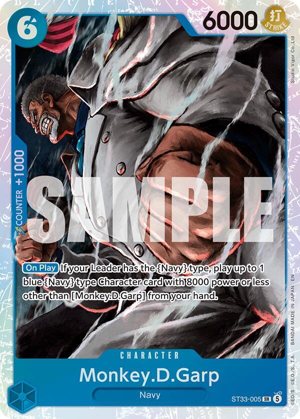 Monkey.D.Garp ST33-005 card from Starter Deck 33: BLUE Kuzan