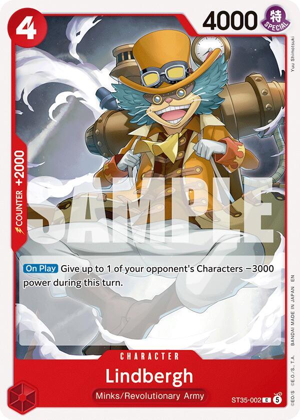Lindbergh ST35-002 card from Starter Deck 35: RED/BLACK Sabo