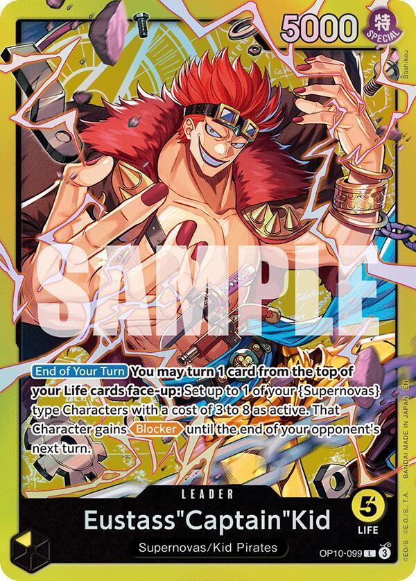 Eustass"Captain"Kid OP10-099 card from Starter Deck 36: YELLOW Eustass”Captain”Kid
