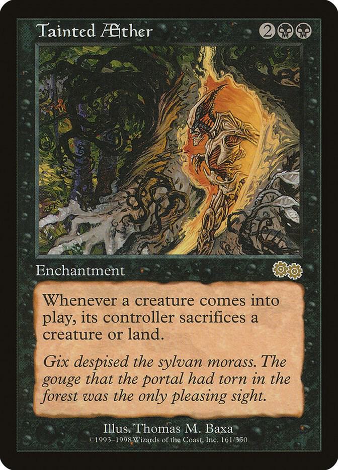 Tainted Aether 161 card from Urza's Saga