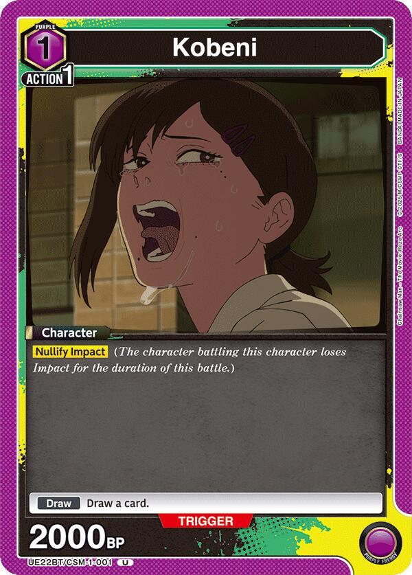 Kobeni UE22BT/CSM-1-001 card from UE22BT: CHAINSAW MAN