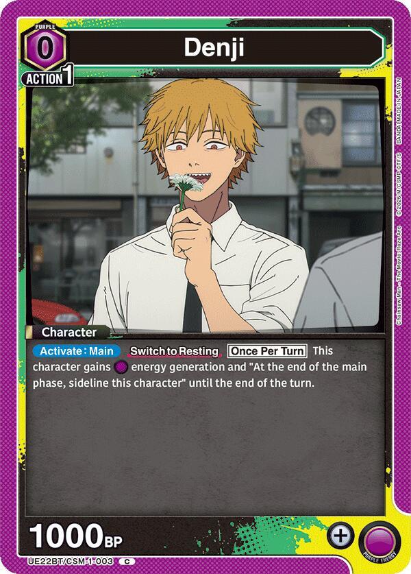Denji UE22BT/CSM-1-003 card from UE22BT: CHAINSAW MAN