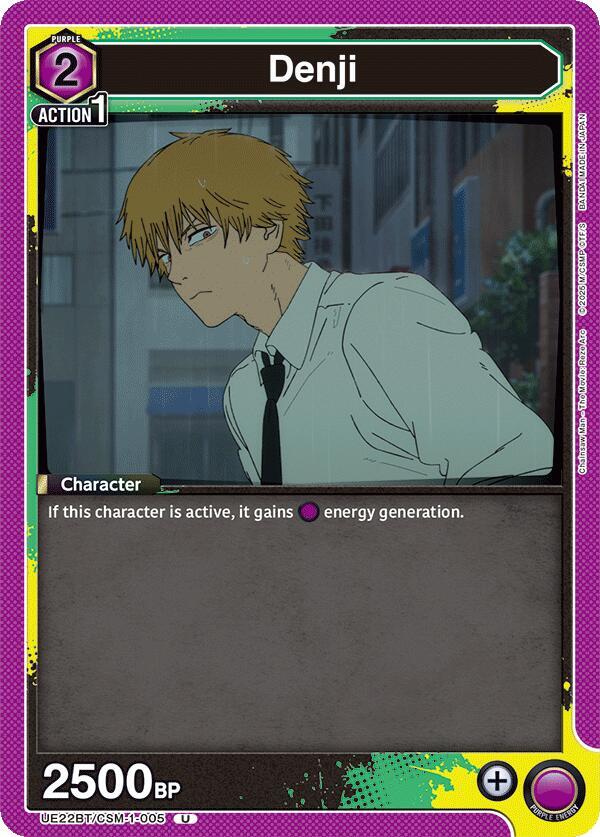 Denji UE22BT/CSM-1-005 card from UE22BT: CHAINSAW MAN