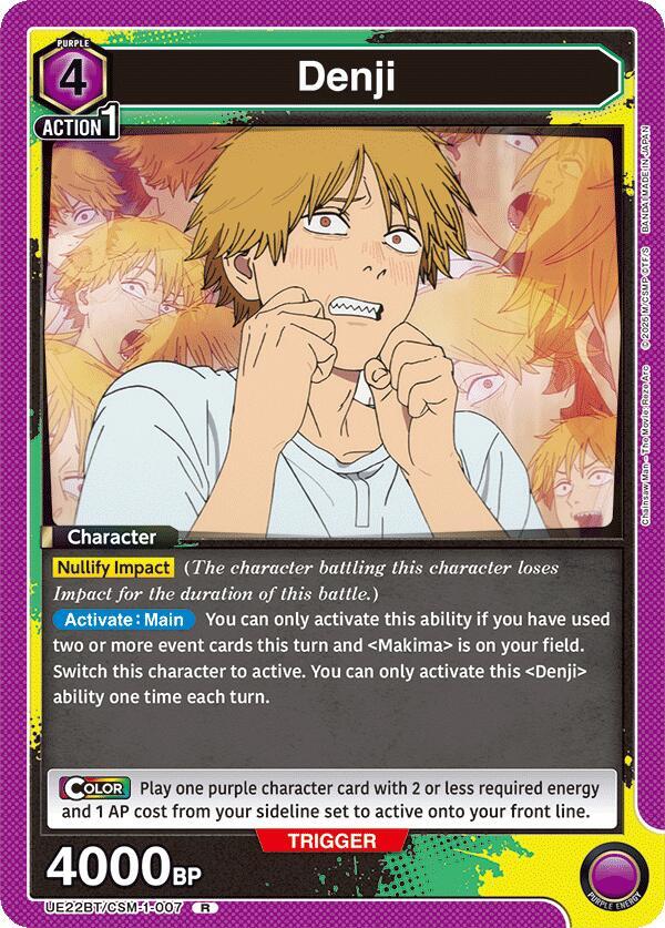 Denji UE22BT/CSM-1-007 card from UE22BT: CHAINSAW MAN