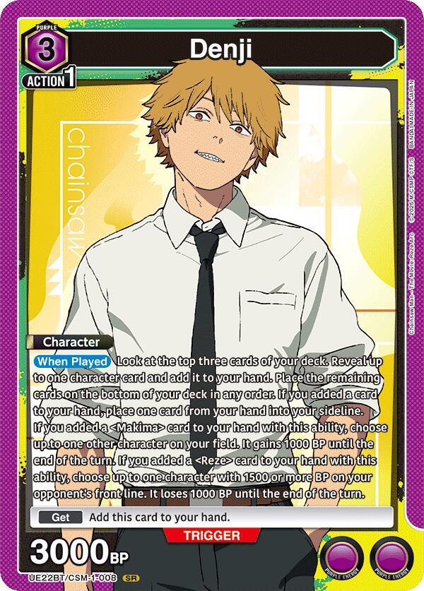 Denji UE22BT/CSM-1-008 card from UE22BT: CHAINSAW MAN