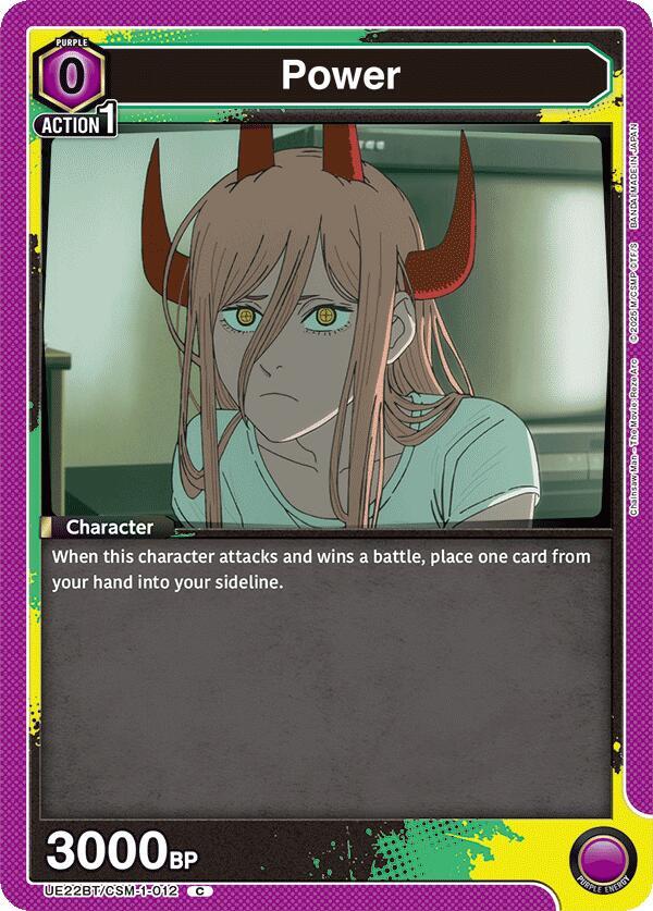 Power UE22BT/CSM-1-012 card from UE22BT: CHAINSAW MAN