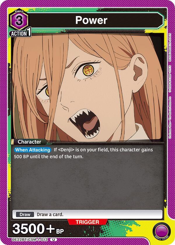 Power UE22BT/CSM-1-013 card from UE22BT: CHAINSAW MAN