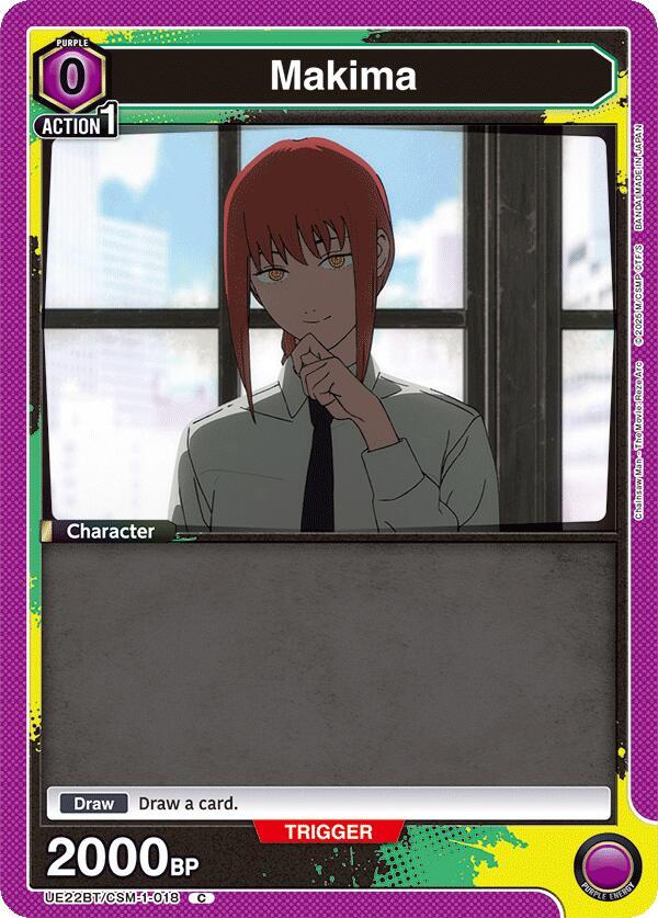 Makima UE22BT/CSM-1-018 card from UE22BT: CHAINSAW MAN