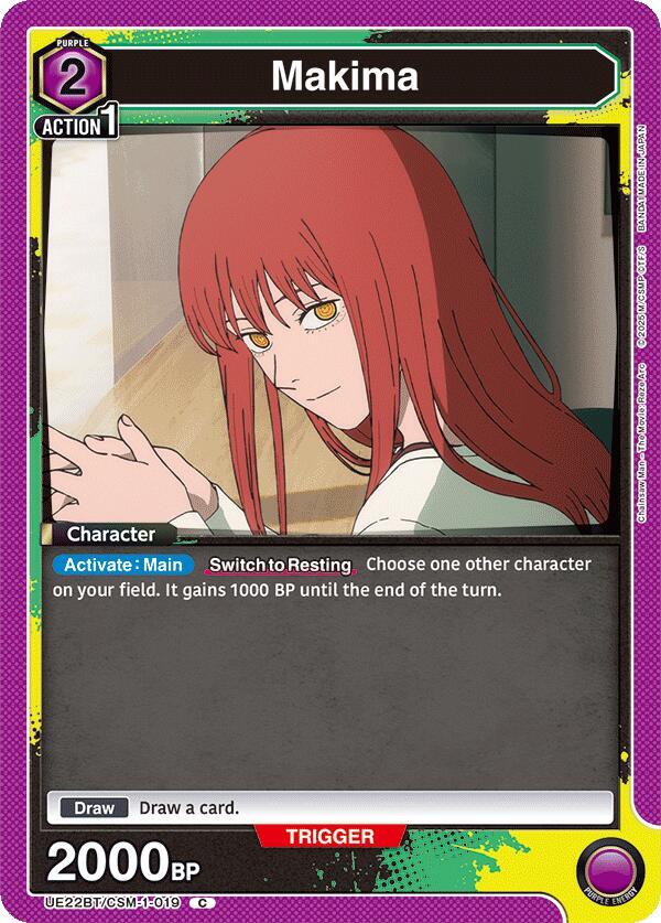 Makima UE22BT/CSM-1-019 card from UE22BT: CHAINSAW MAN